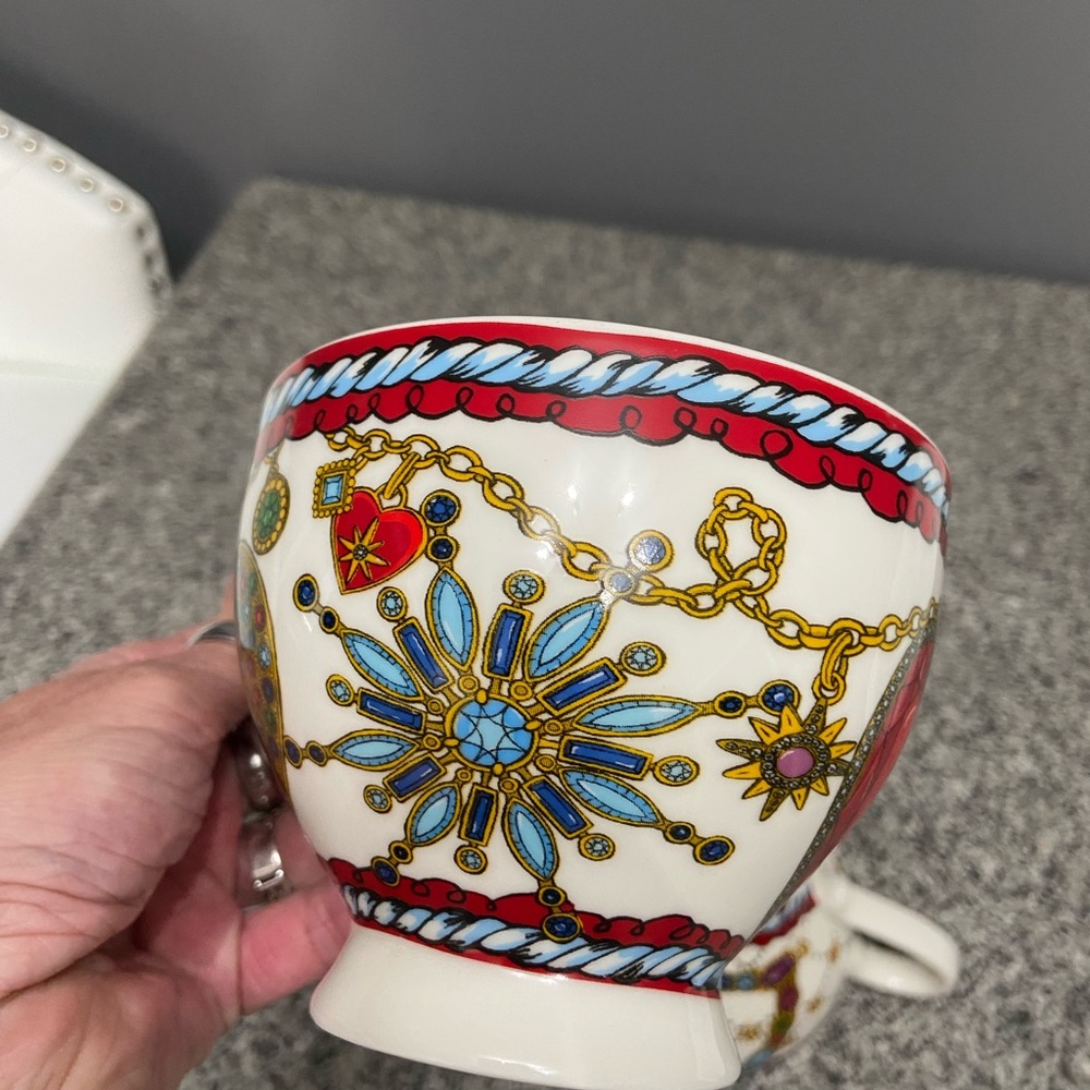 BRIGHTON Set of 2 Tea/Coffee Cups Jewel & Love Limited Edition Christmas 13 oz - Picture 10 of 16